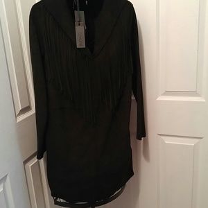 Suede dress
